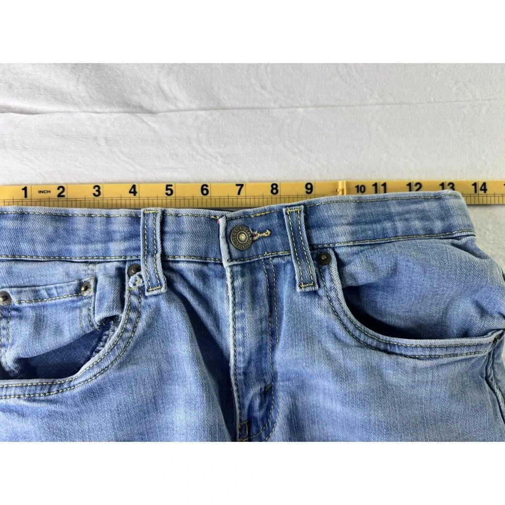 Levi's 514 Straight Fit Jeans‎ Kids Size 16 Reg Blue Excellent Light Wash Denim